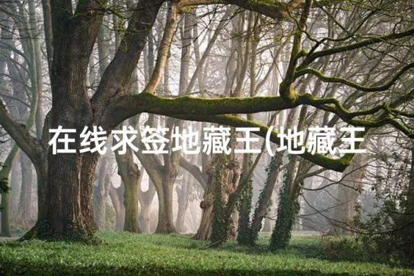 抽地藏灵签